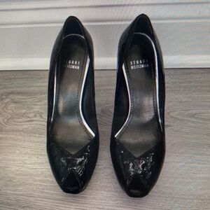 Stuart Weitzman Black Patent Leather Heels